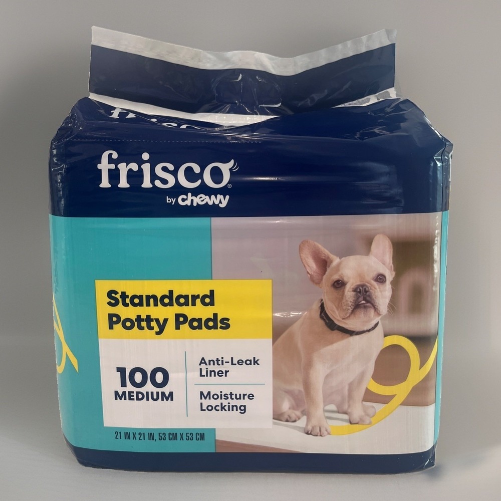 Frisco Chewy Standard Potty Pads Dog Cat Sz Medium 21"x 21" Anti Leak Liner NEW!